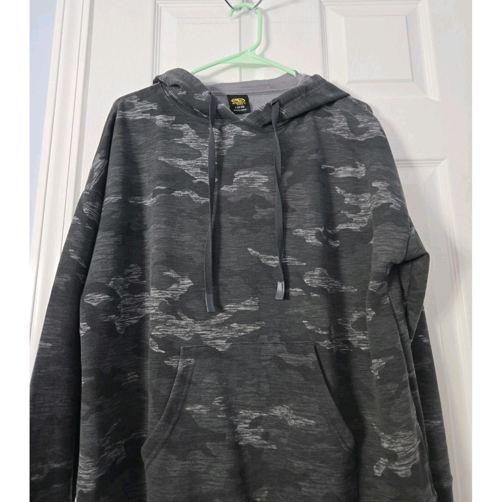 Athletic‎ Womans Hoodie Long Sleeve Size Large (12-14) Grey Camo